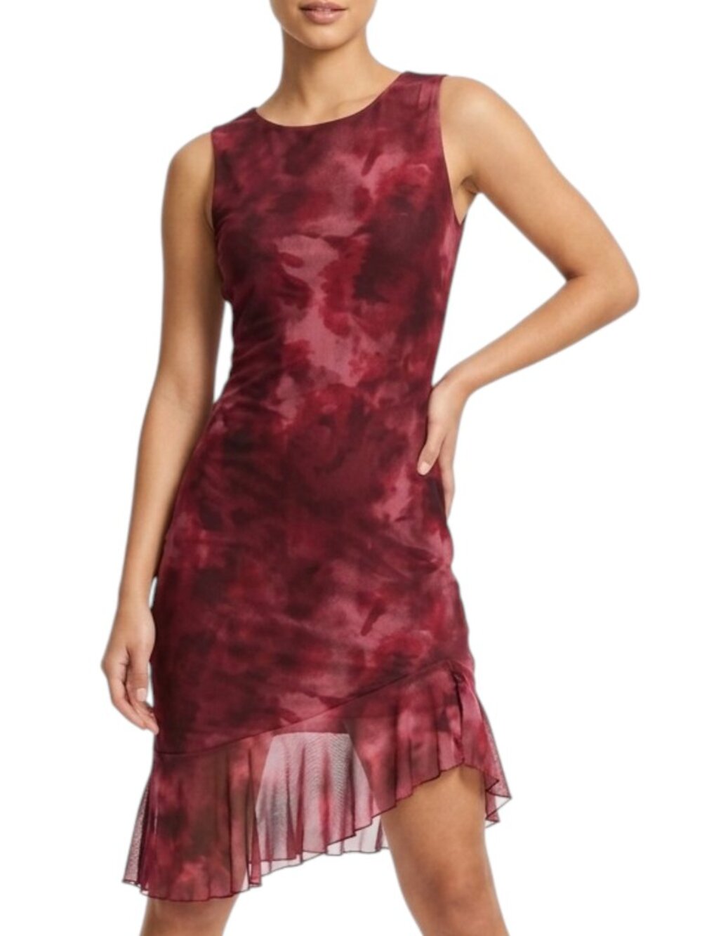 Princess Polly Molita Ruffle Hem Red Mini Dress, Size 6, NWT, Homecoming, Y2K